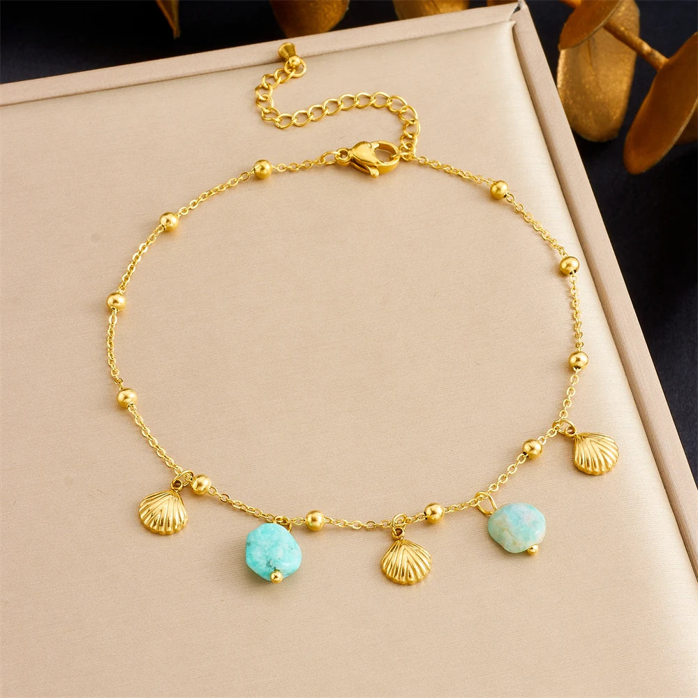 Cheville Côte d'Azur | Coquillages & Turquoise