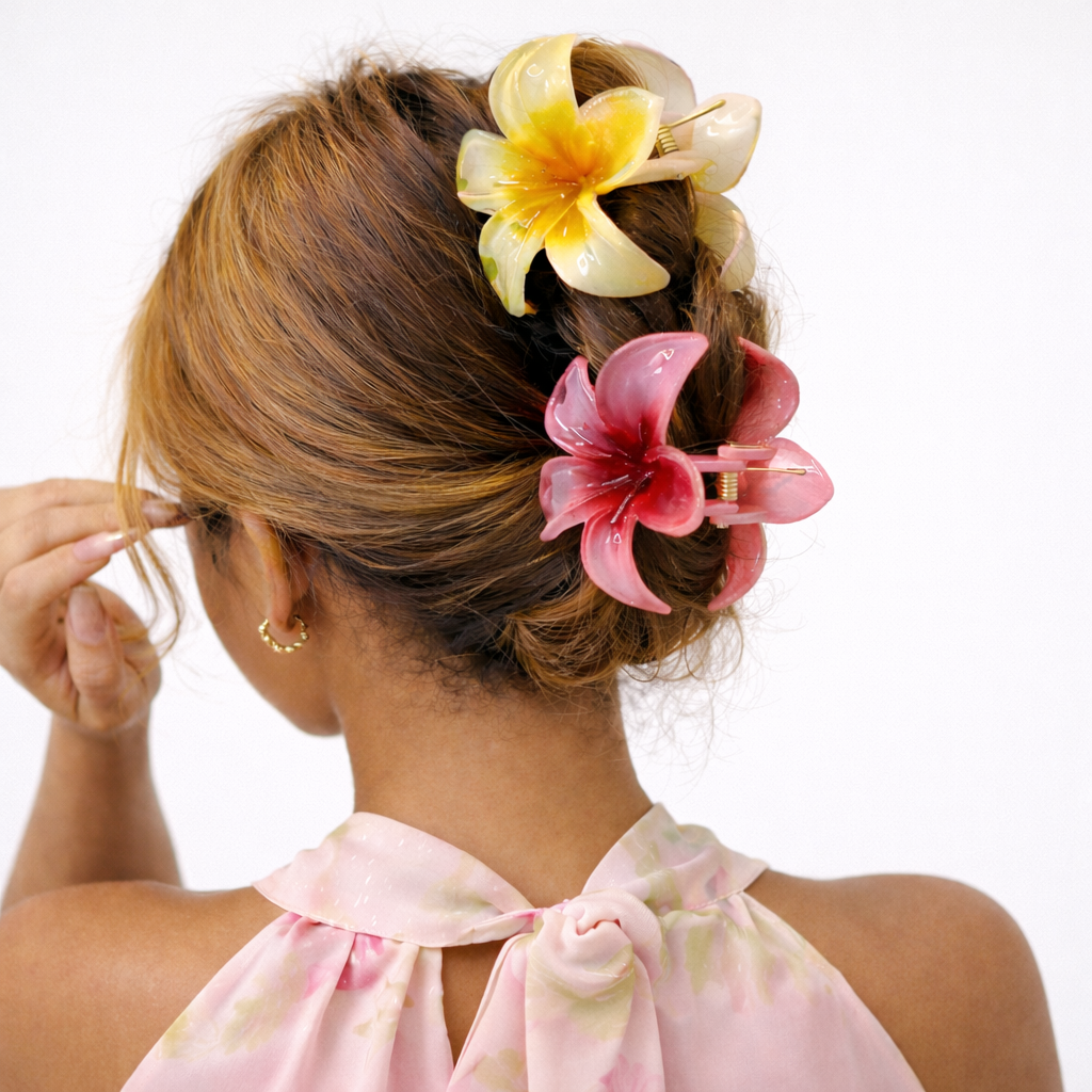 Pinces à Cheveux Fleur Bohème